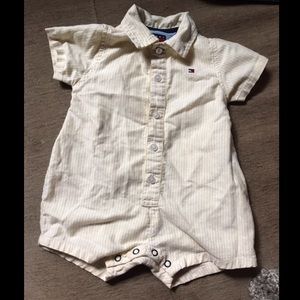 Tommy Hilfiger Baby Boy Romper Onesie Collar